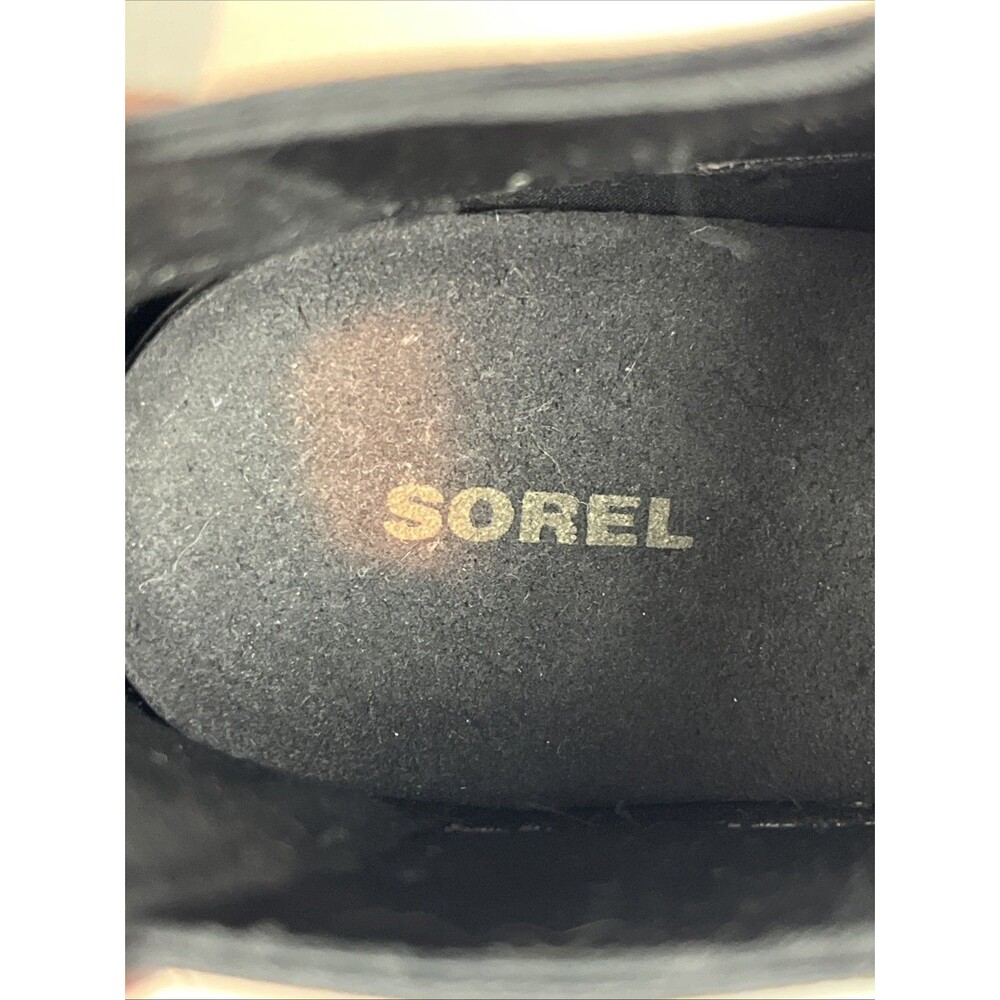 Sorel Women's Lea Wedge Boots Slip-On Waterproof Full Grain Brown Leather 8.5 - Picture 7 of 7